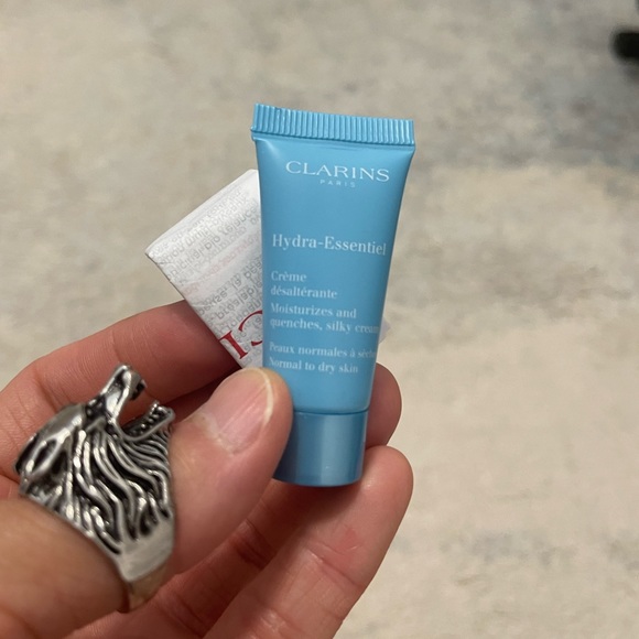 NIB 2-Pack Clarins Paris Huile Tonic Body Oil & Hydra-Essentiel Silky Cream - Picture 6 of 7